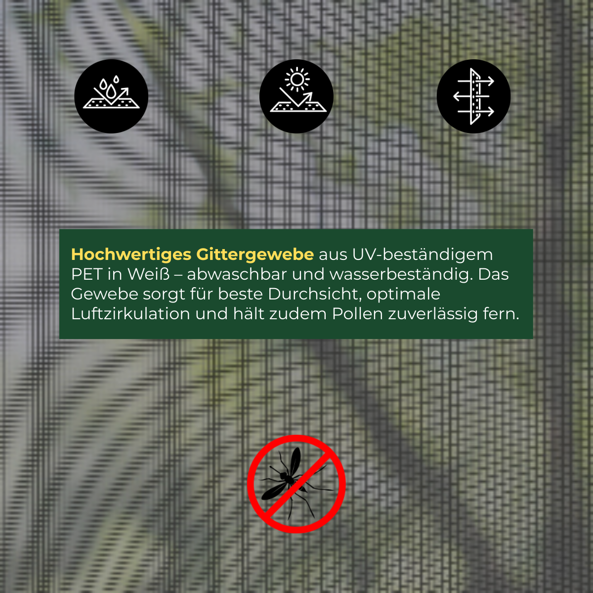 Vertikale Fliegengittertür Weiß