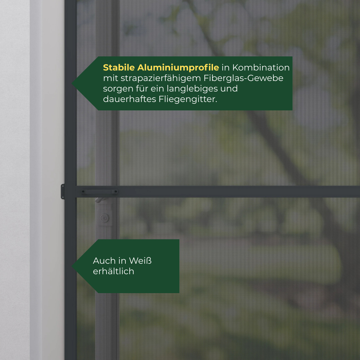 Fliegengittertür Anthrazit