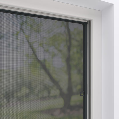 Fliegengitterfenster außen Anthrazit