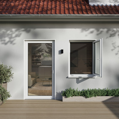 Fliegengitterfenster mit Scharnieren Anthrazit