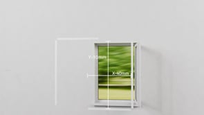 Fliegengitterfenster außen Weiß