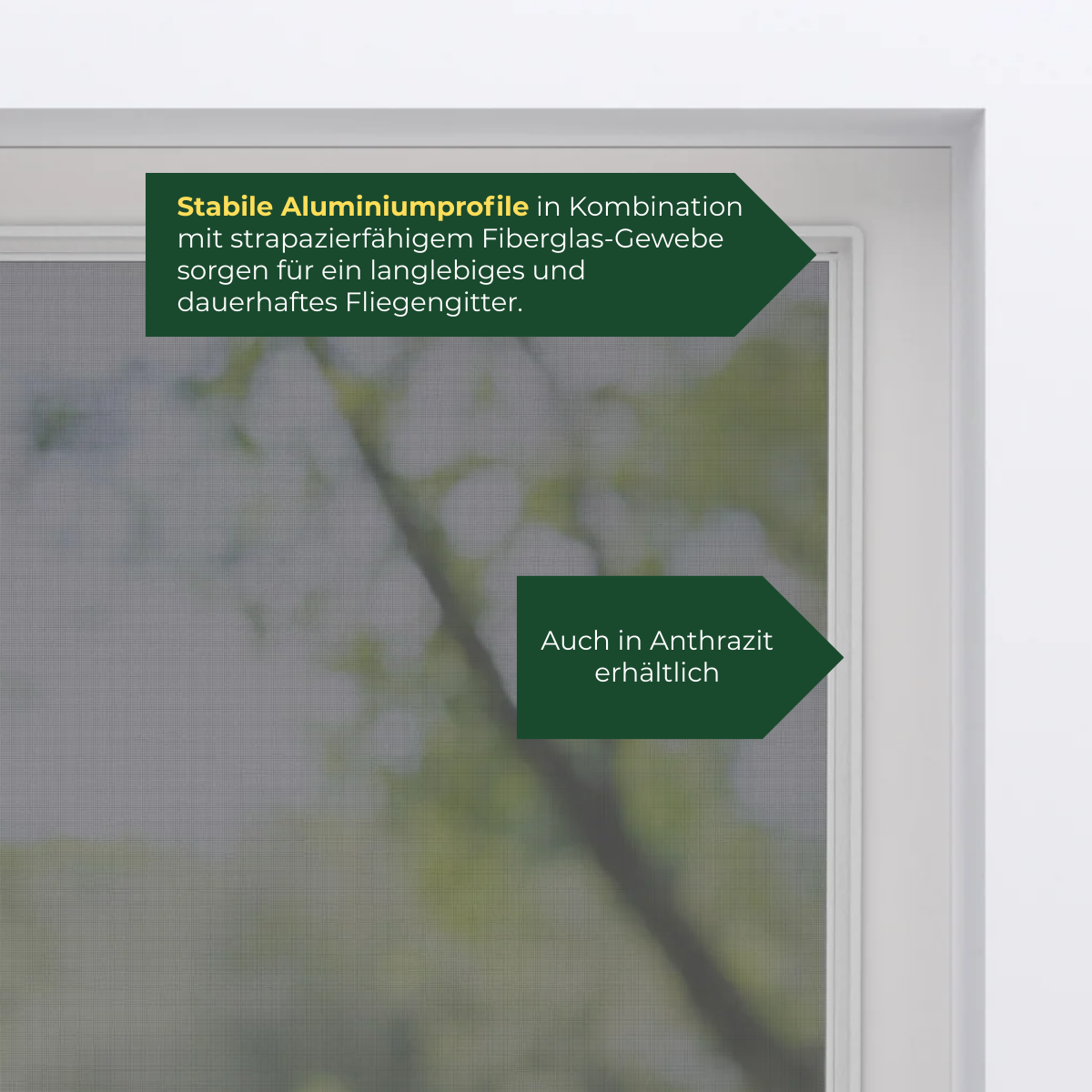 Insektenschutzrahmen für Drehkippfenster Weiß